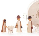 9pc Nativity Mini Figures<br>Shave Wood Box Set